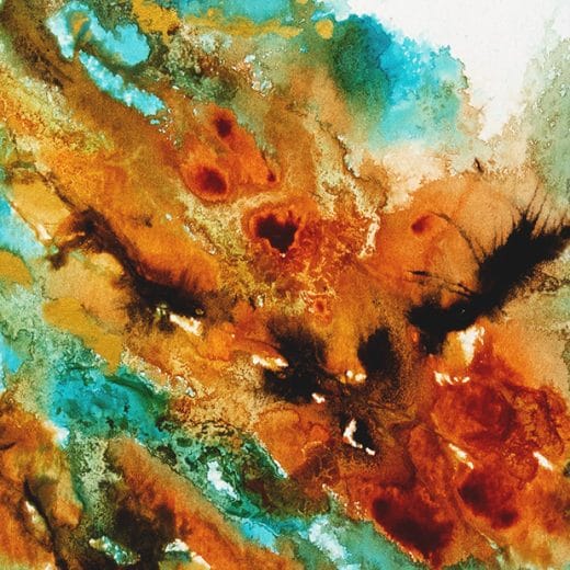 Original abstract painting on paper size 5" x 7"