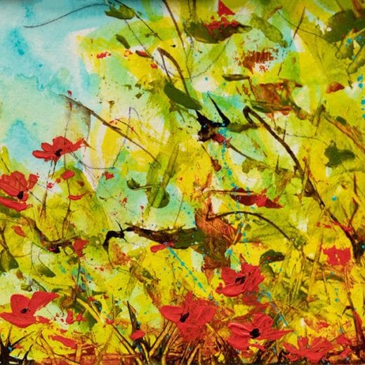 Original abstract landscape painting