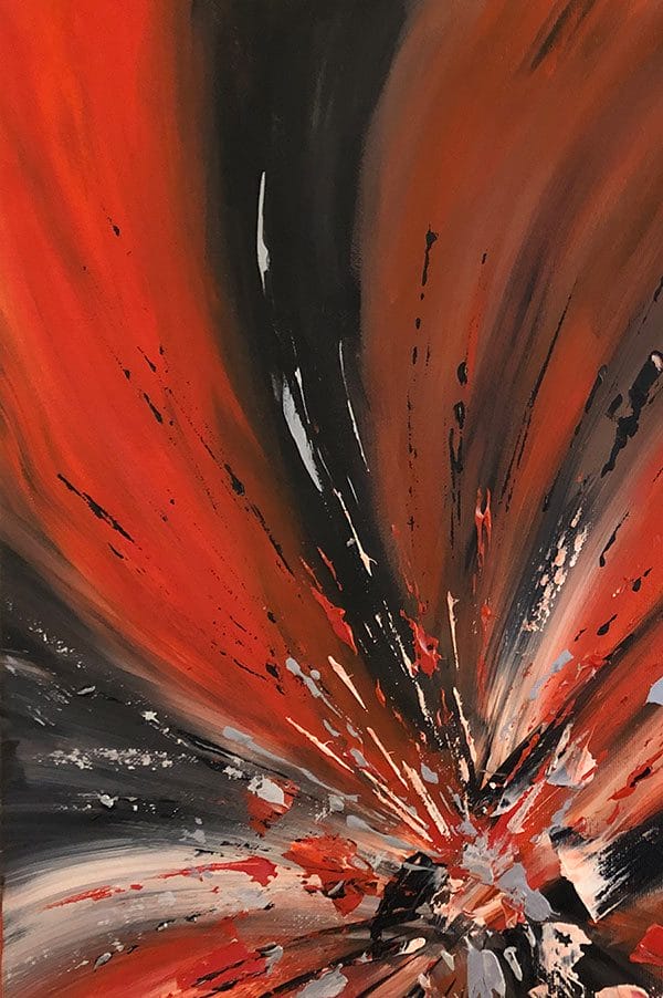 Volcano Eruption - 16" x 20" - Image 2