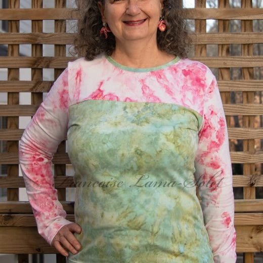 Stand out from the crowd with this unique handmade and hand dyed long sleeve t-shirt. Each piece is a one of a kind wearable art creation. Get yours now!