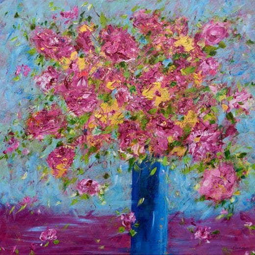 Rhapsody in Pink - 36" x 36"
