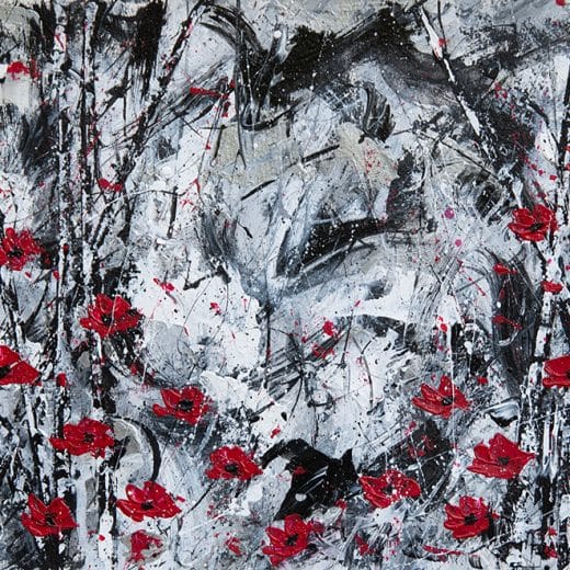 Poppies In The Forest - 8" x 10"