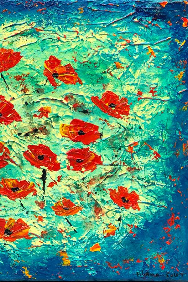 Poppies - 12" x 24" - Image 4