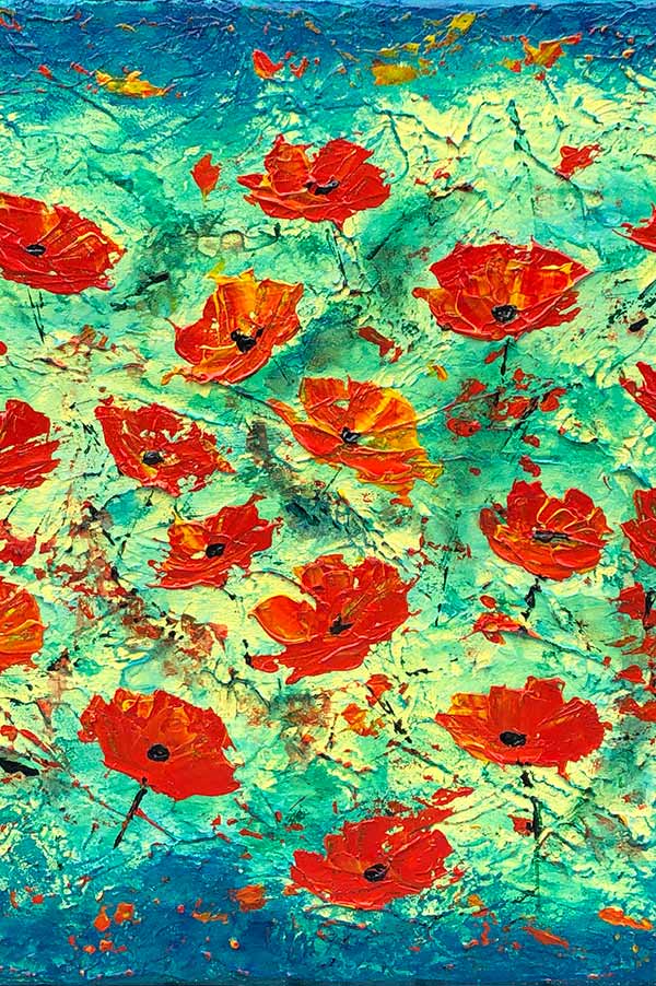 Poppies - 12" x 24" - Image 3