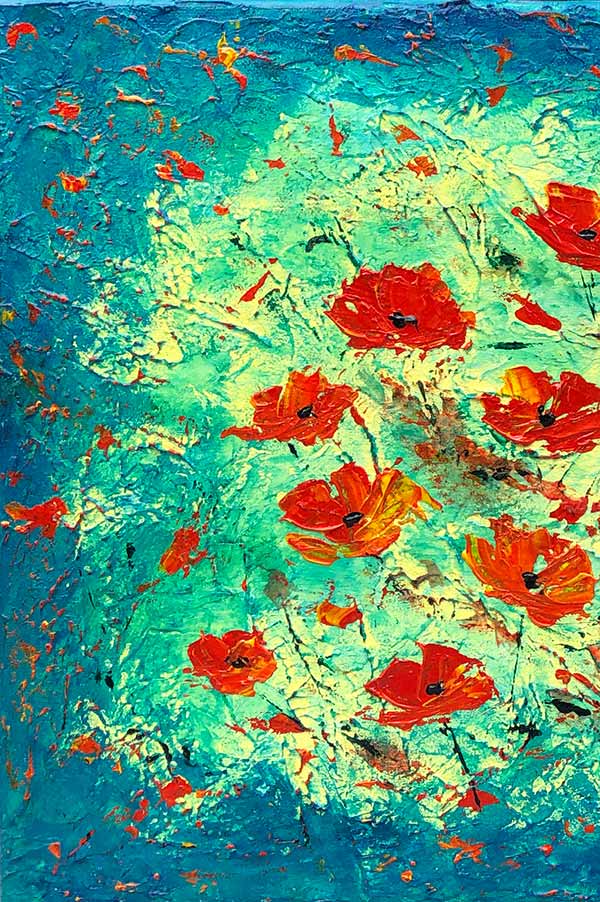 Poppies - 12" x 24" - Image 2