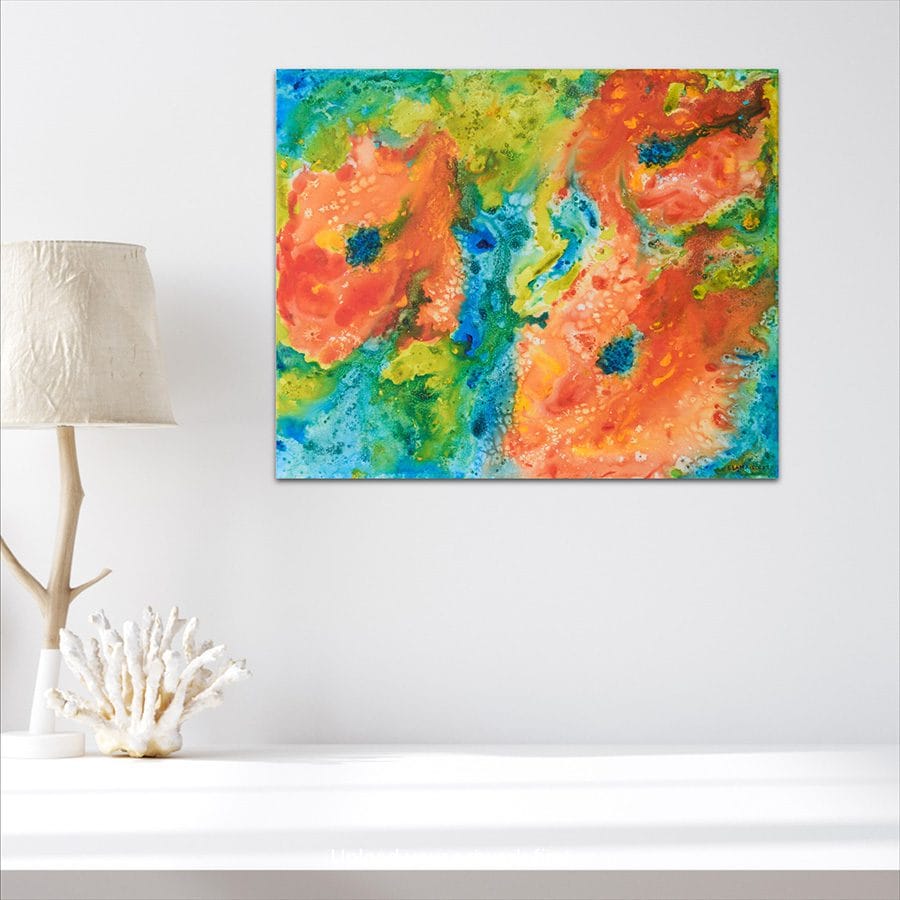 Ocean Poppies - 16" x 20" - Image 4
