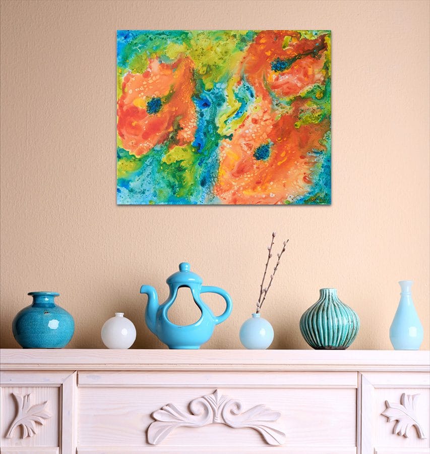 Ocean Poppies - 16" x 20" - Image 3