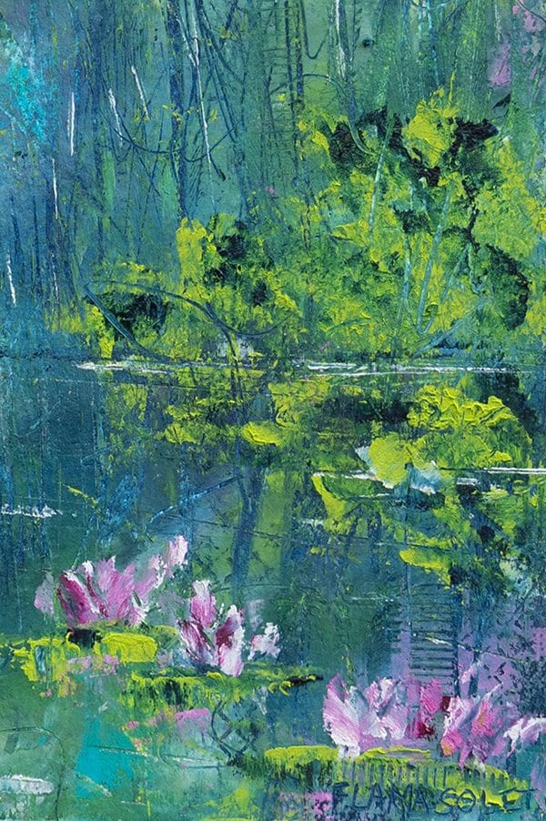 Lily Pond - 8" x 8" - Image 4