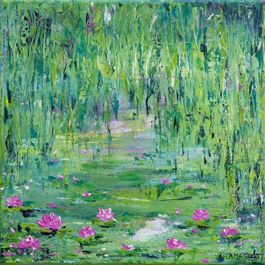 Lily Pond - 10" x 10"