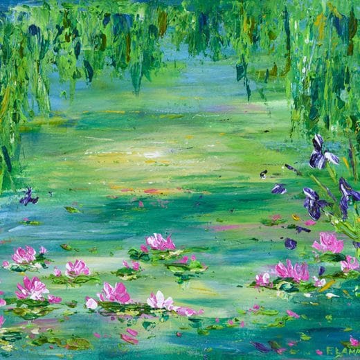 Lily Pond - 8" x 10"
