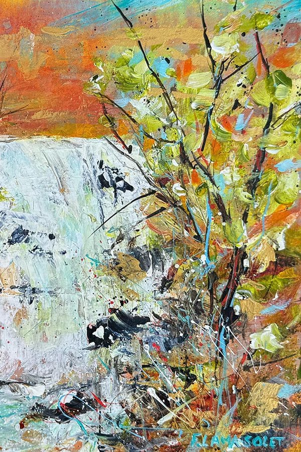 Golden Hour Waterfall #1 - 8" x 10" - Image 4
