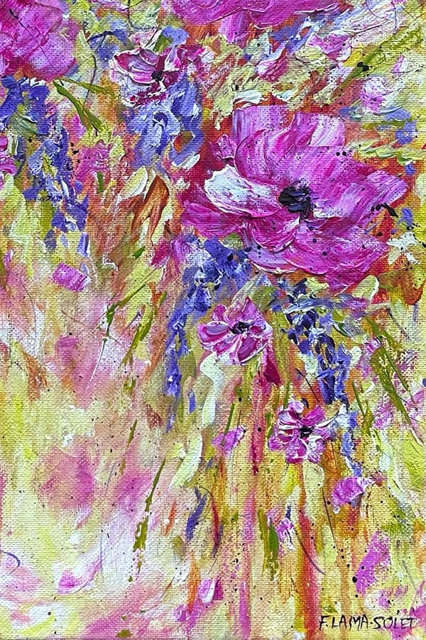 Floral Explosion - 11" x 14" - Image 3