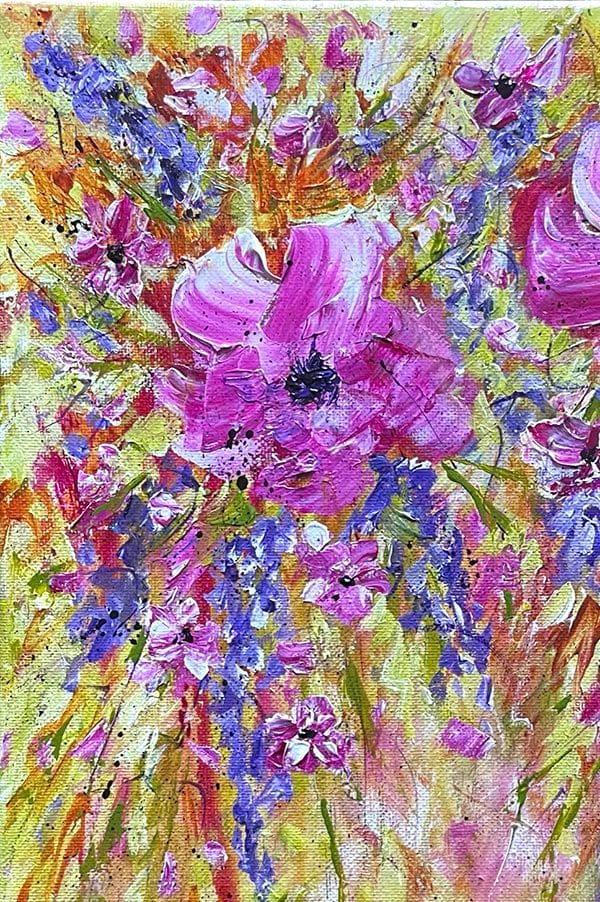 Floral Explosion - 11" x 14" - Image 2