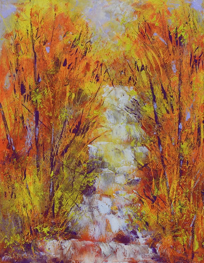 Flamboyant Trails - Waterfalls #2 - 8" x 10"
