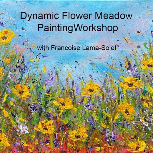 Dynamic abstract flower meadow workshop