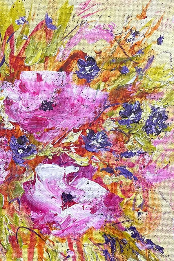 Bouquet de Fleurs - 10" x 10" - Image 3