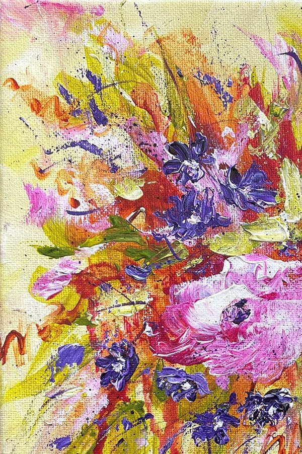 Bouquet de Fleurs - 10" x 10" - Image 2