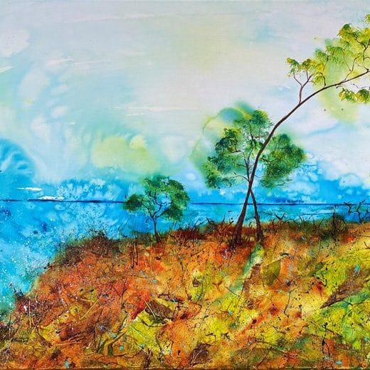 Original seascape artwork inspired by Torrey Pines, California