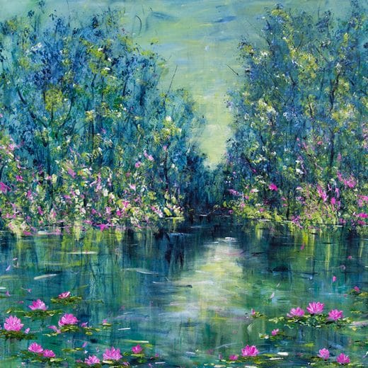 Nénuphars au Clair de Lune - 36" x 48"