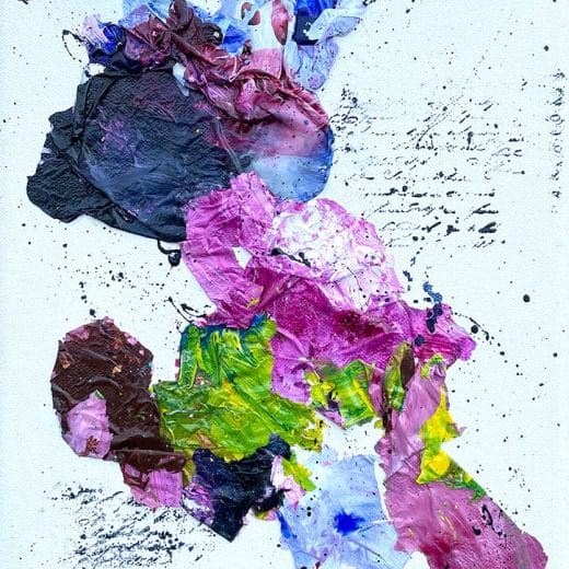 Original abstract painting on canvas 8" x 10"