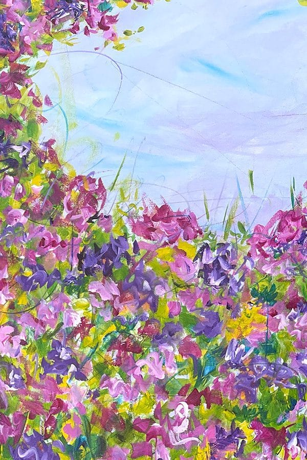 Contemporary Floral Painting: Bring Joy and Spring to Your Space