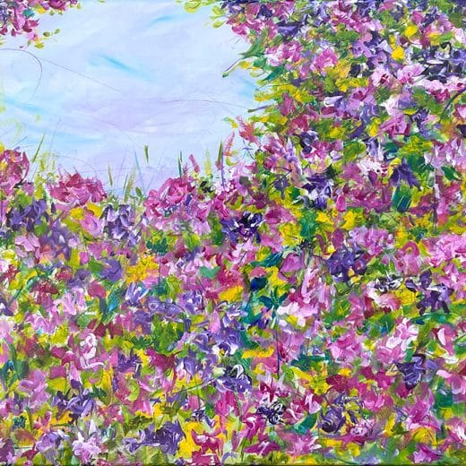 Impressionist floral painting