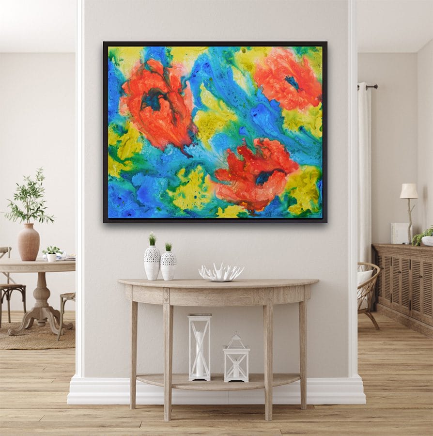 Ocean Poppies - 30" x 40" - Image 5