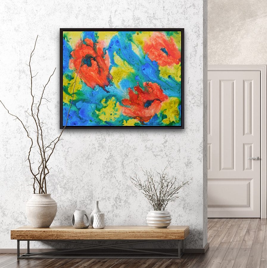 Ocean Poppies - 30" x 40" - Image 4