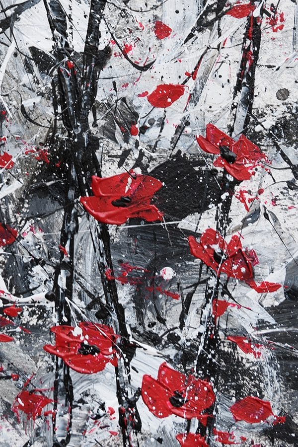 Poppies in the Forest #1 - 8" x 10" - Image 3
