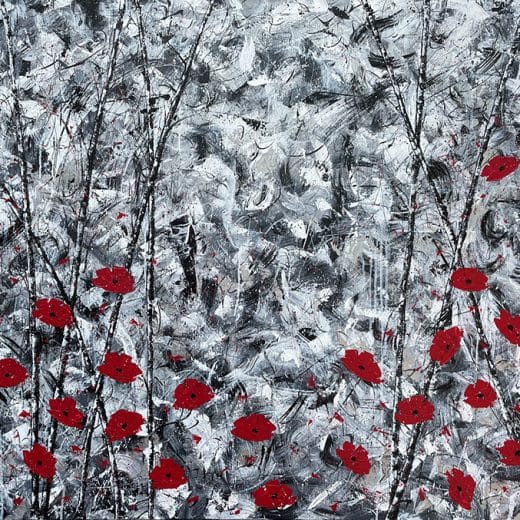 Poppies In The Forest - 36" x 48"