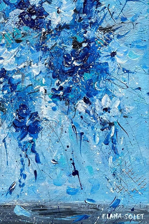 Blue Bouquet - 11" x 14" - Image 3