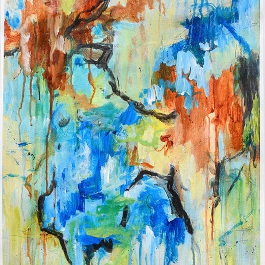 Original contemporary artwork on watercolor paper