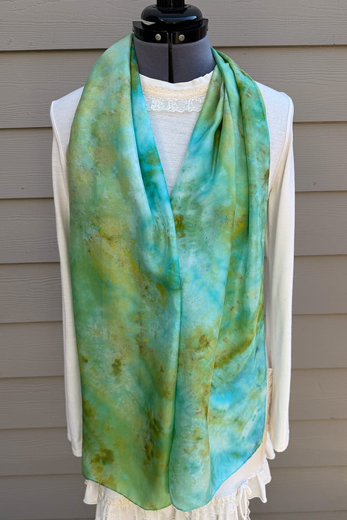 Lagoon Silk Scarf - Image 2