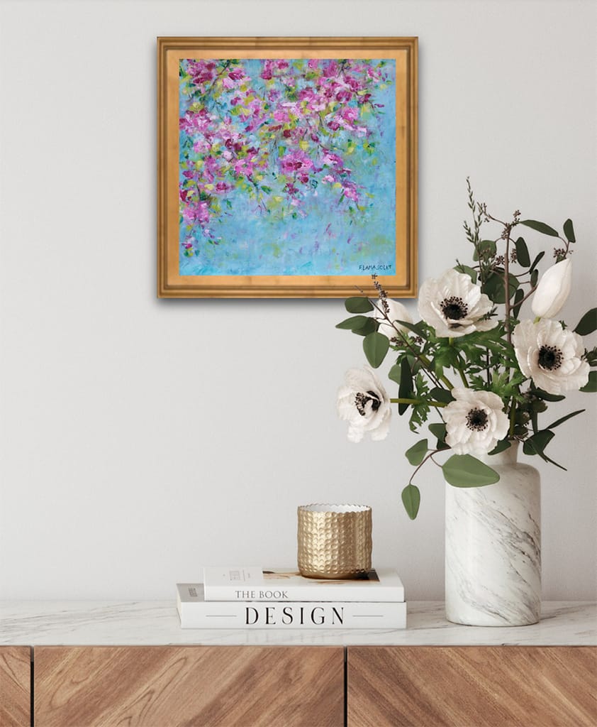Blossoms in the Spring - 10" x 10" - Image 4