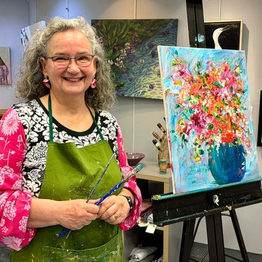 LET YOUR CREATIVITY BLOOM Modern Impressionist Flower Bouquet Workshop